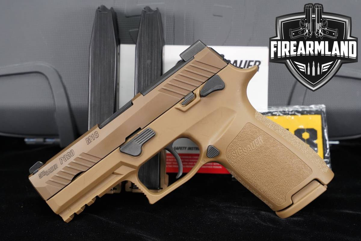 Sig Sauer P320-M18 9mm 3.9" Coyote Tan P-320 Optic-Ready +3 MAGS & OG CASE