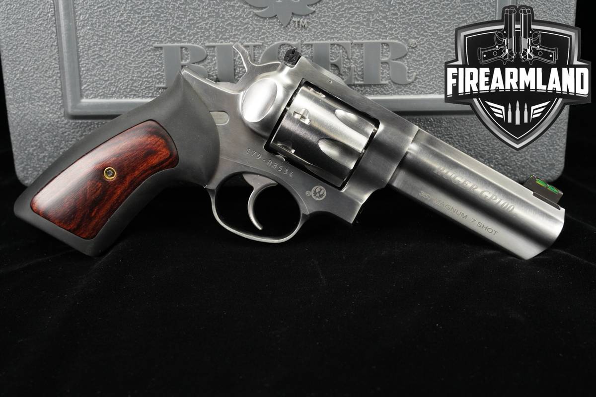 Ruger GP100 7-Shot 357 Magnum 4.2 Satin Stainless GP-100 +ORIG CASE