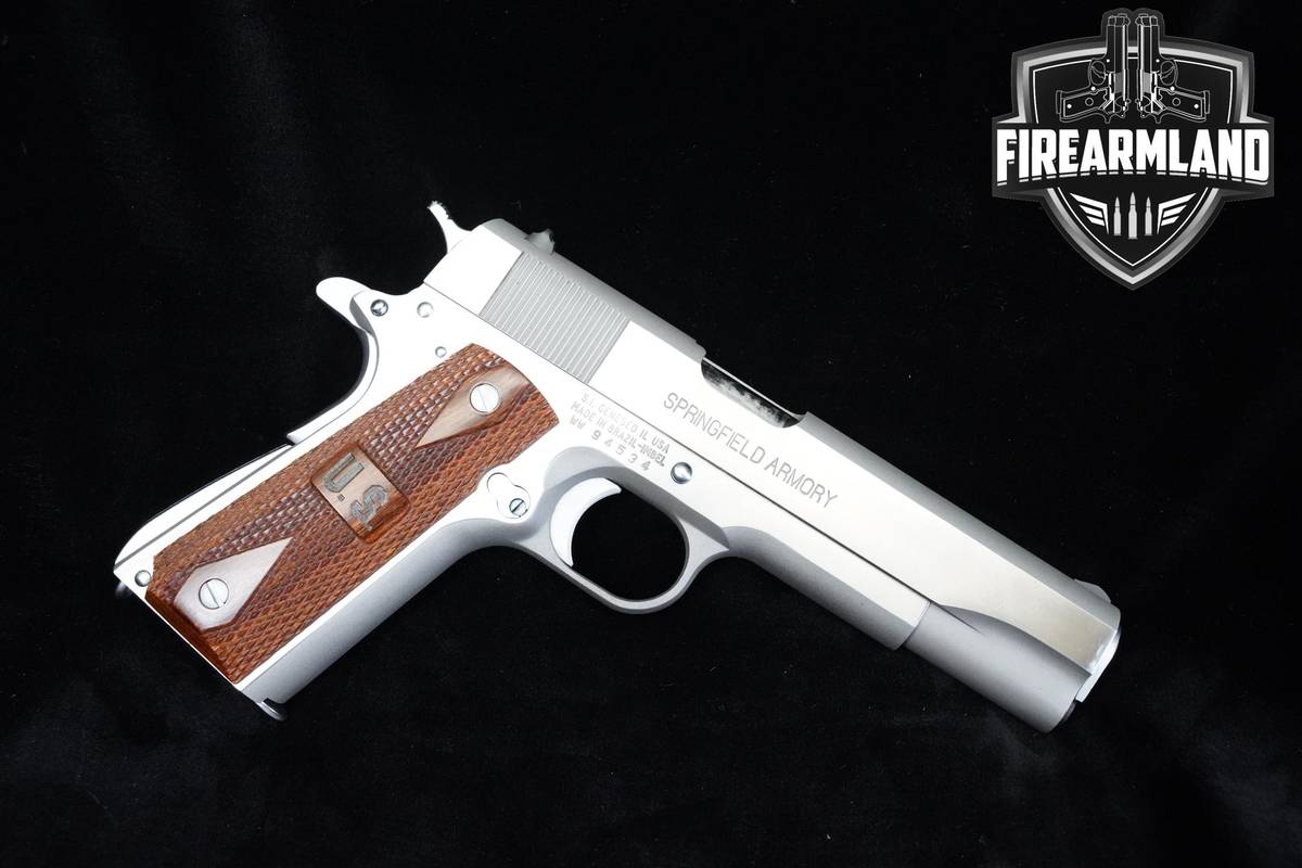 Springfield Armory 1911 GI Mil-Spec Stainless Steel 45 ACP 5" +ORIG CASE