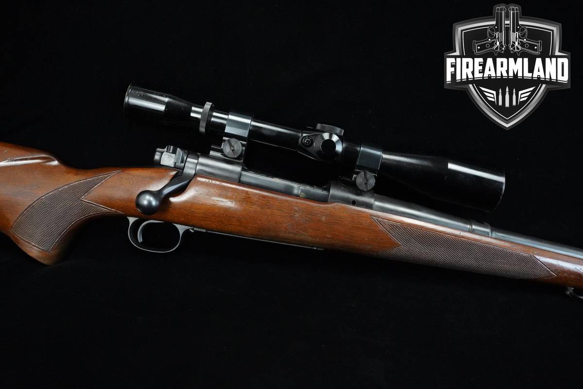 1957 Winchester Model 70 Pre-64 220 Swift 26" Blued Winchester 70 +OPTIC