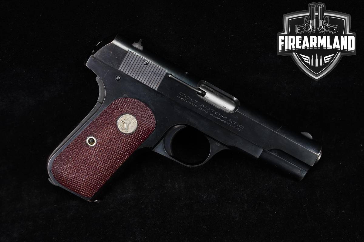 1941 Colt Model 1908 Pocket Hammerless Type IV 380 ACP 3.75" Blued M1908