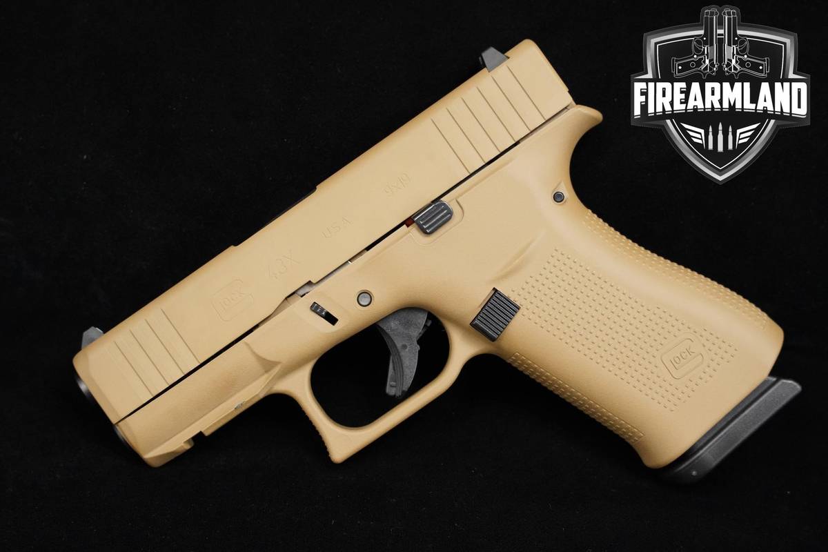 LIKE-NEW! Glock 43X Crossover 9mm FDE Glock-43X G43-X +2 MAGS