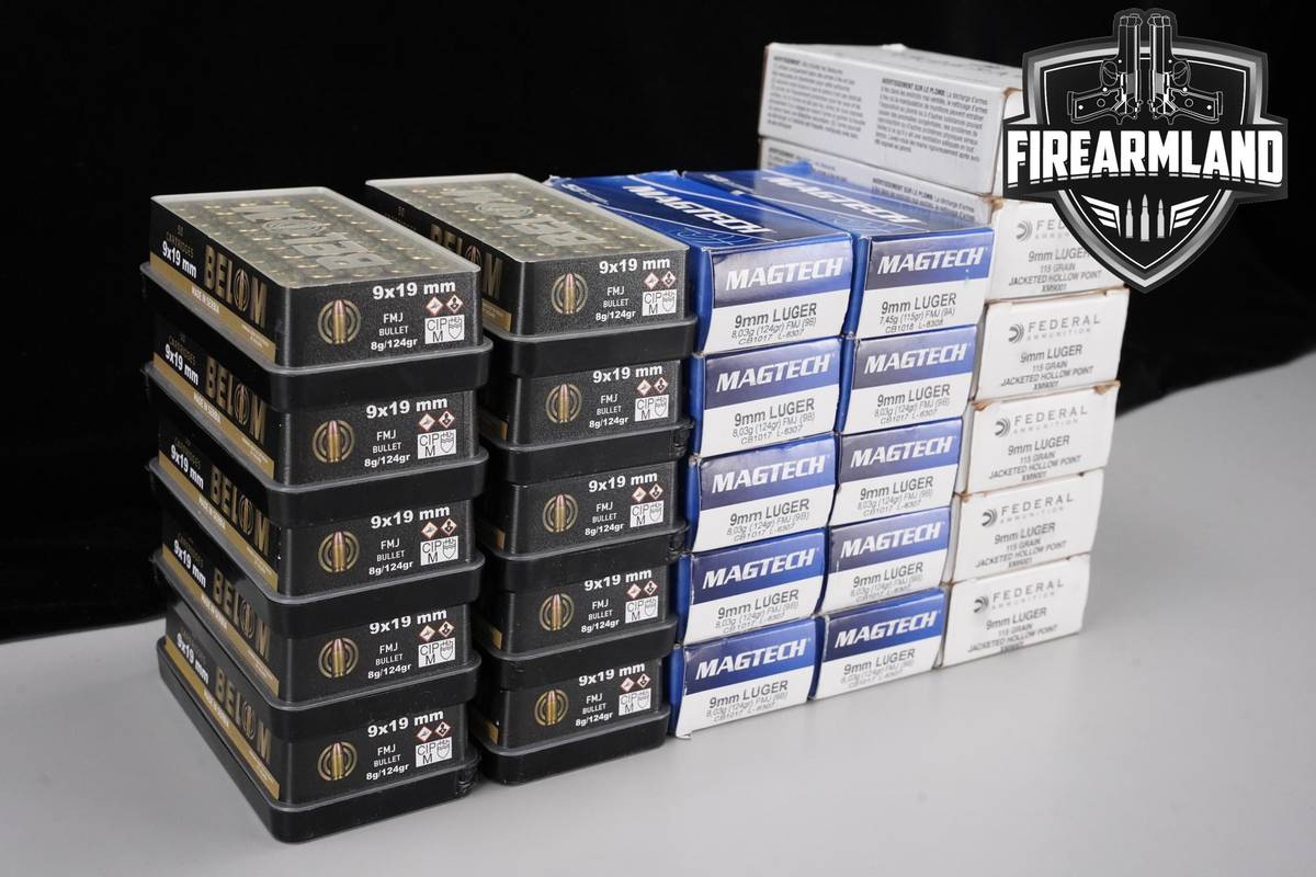 1300 RDS! 9mm Ammo 9-mm