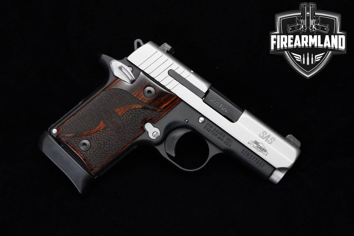 Sig Sauer P938 SAS 9mm 3" two tone Sig-Sauer P938 P-938 ORIG CASE & HOLSTER