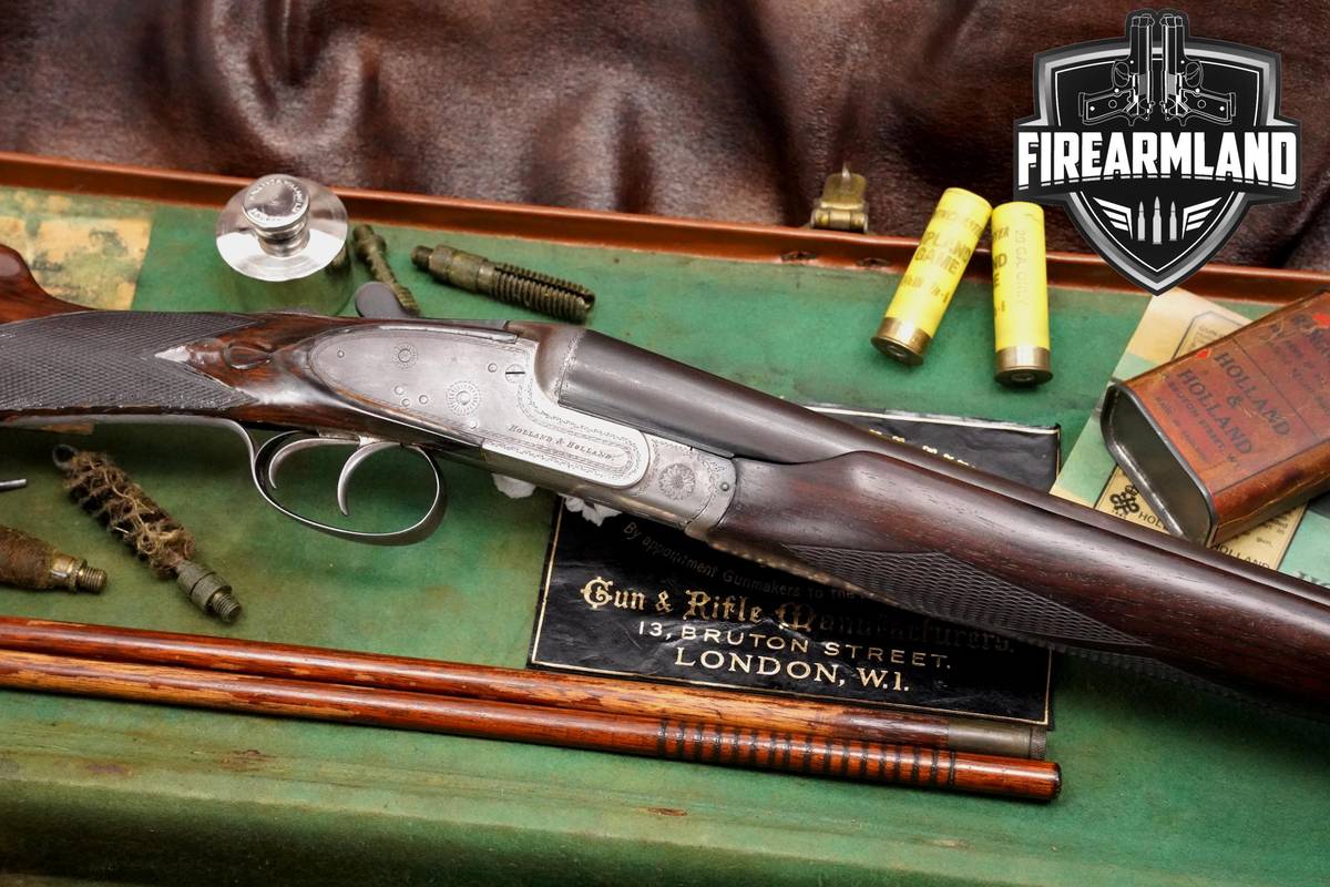 RARE 1922 Holland & Holland Sidelock Hammerless 20-Gauge 28" SxS H&H +CASE