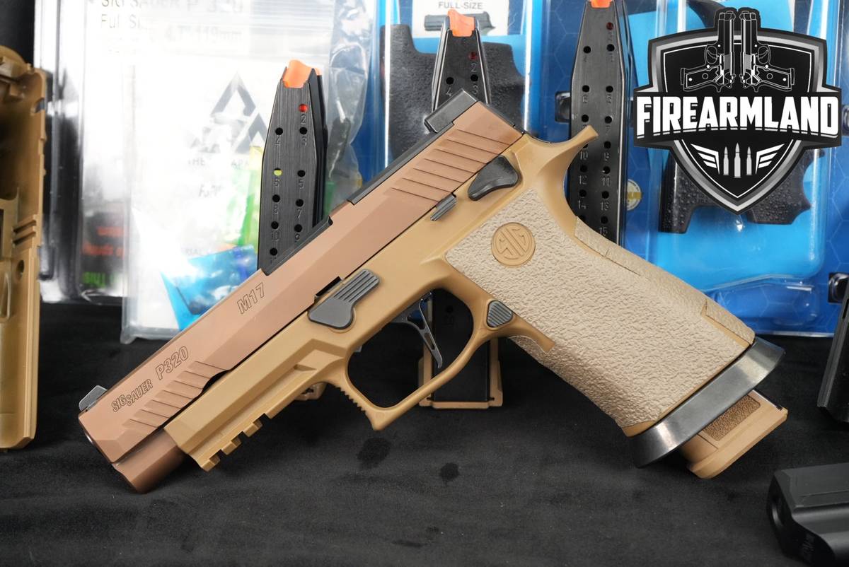 Sig Sauer P320-M17 9mm Optics‑Ready Coyote Tan +4 MAGS, ORIG CASE & HOLSTER