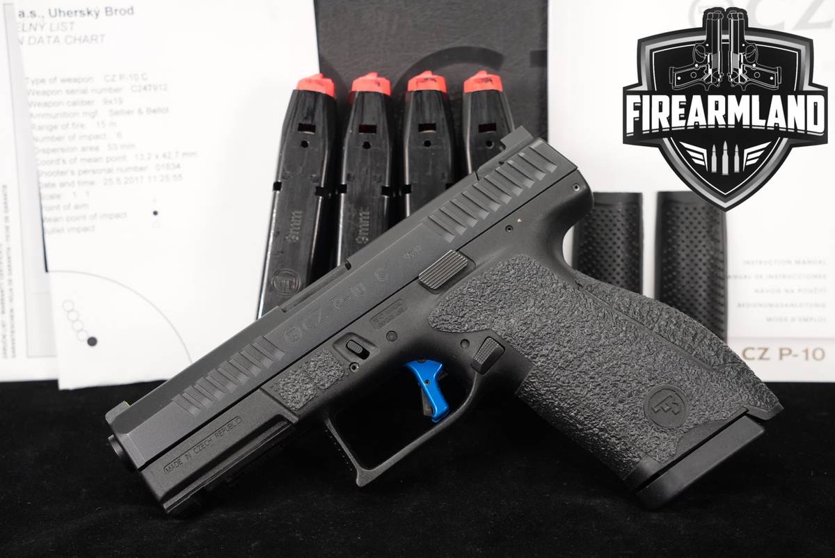CZ P-10 C 9mm 4" P10C P10 DPM SPRINGS +5 MAGS & ORIG BOX