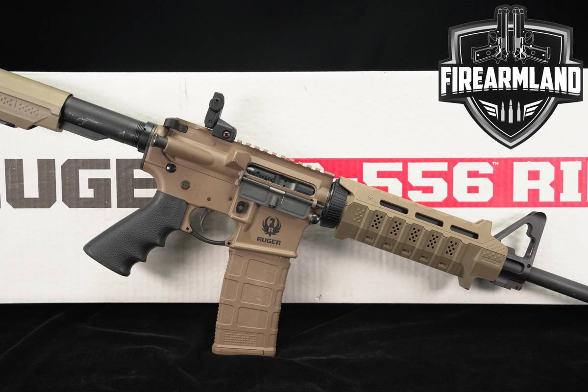 Ruger AR-556 5.56 NATO AR15 16" FDE AR556 M-Lok THREADED +ORIG BOX