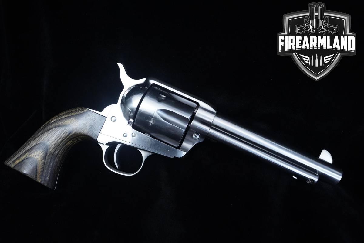 A Uberti Model 1873 Cattleman 45 Colt 5.5" Stainless Steel 1873