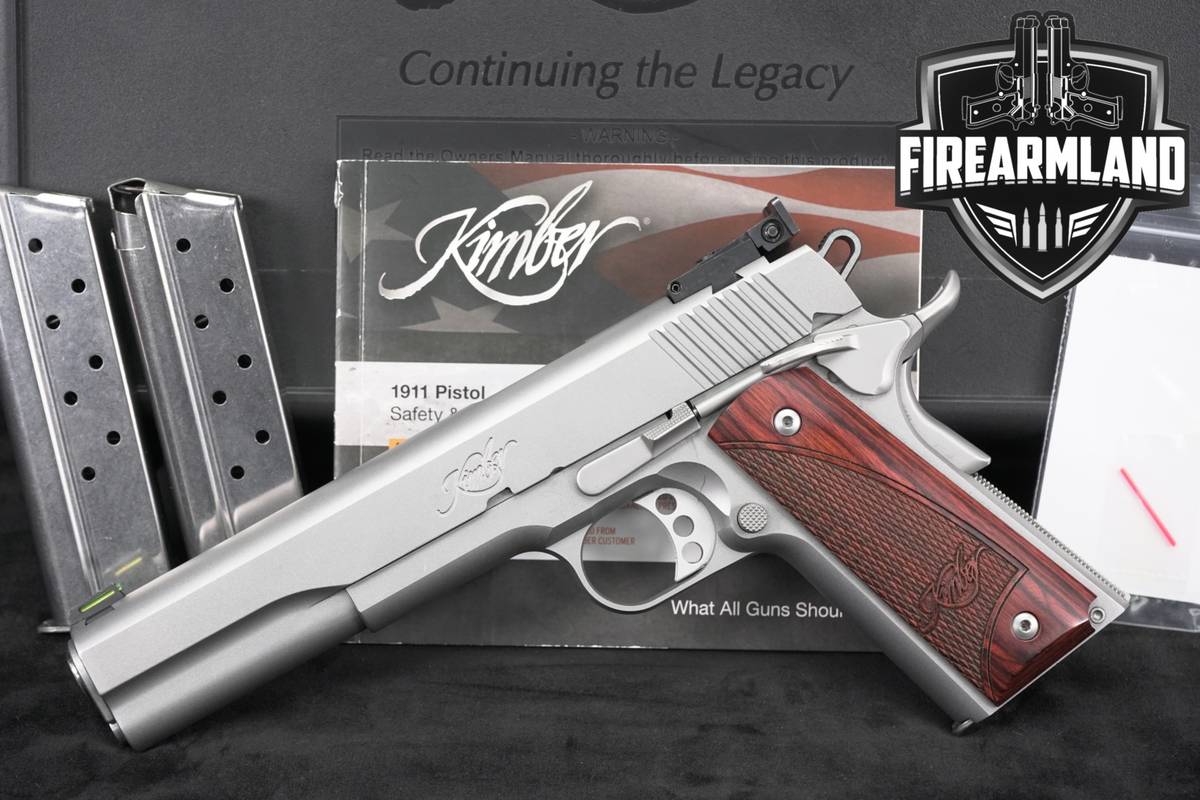 Kimber Stainless Target LS 10mm 1911 Long Slide +3 MAGS & ORIG CASE