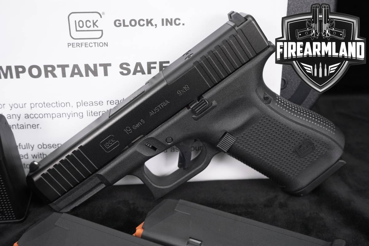 Glock 19 Gen5 MOS G19 Gen 5 9mm 4.02" +3 MAGS & ORIG CASE