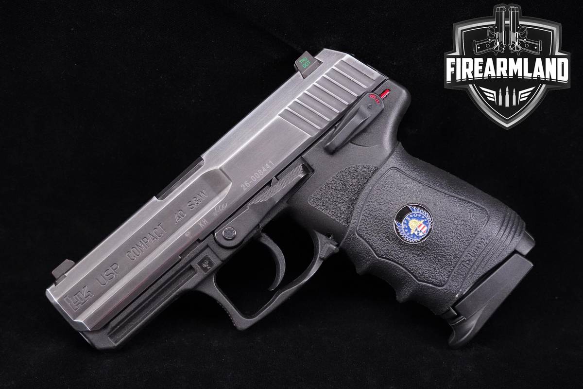 1997 Heckler & Koch H&K HK USP Compact 40 S&W 3.58" Brushed Satin Stainless