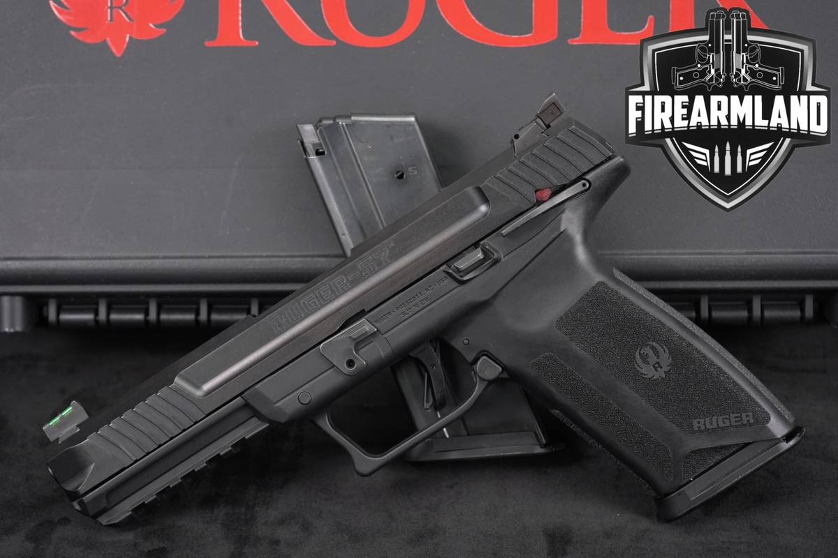 Ruger -57 5.7x28 5" Windowed Slide Secure Action +RAIL +2 MAGS & ORIG CASE