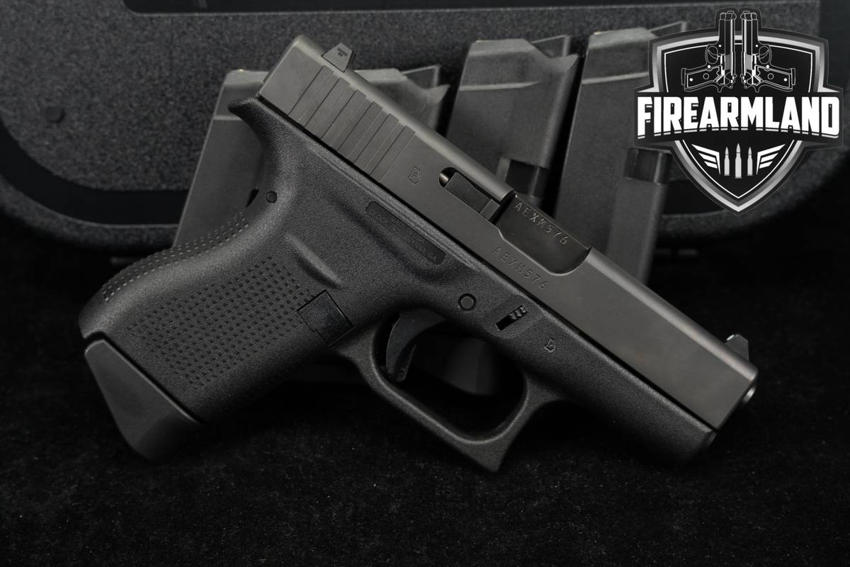Glock 42 G42 Slimline 380 ACP 3.25 +5 MAGS & ORIG CASE