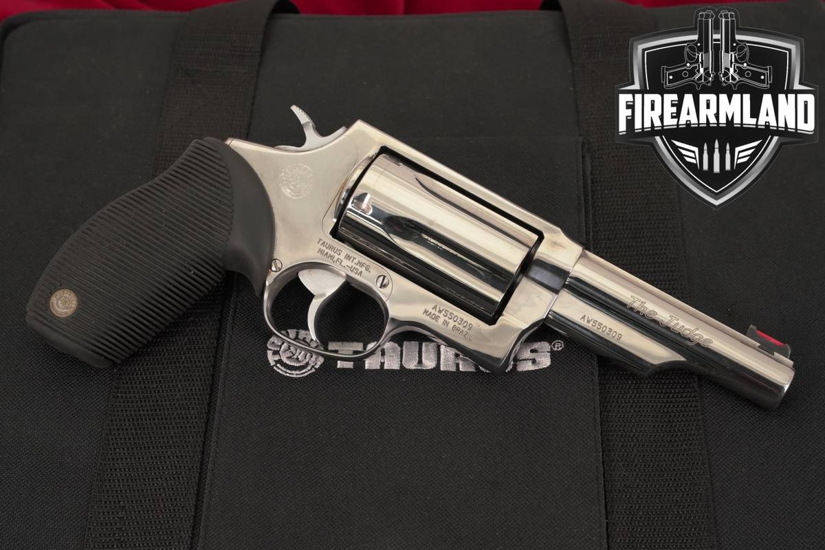 Taurus Judge 45 LC/410 4 Polished Stainless +ORIG CASE & HOLSTER