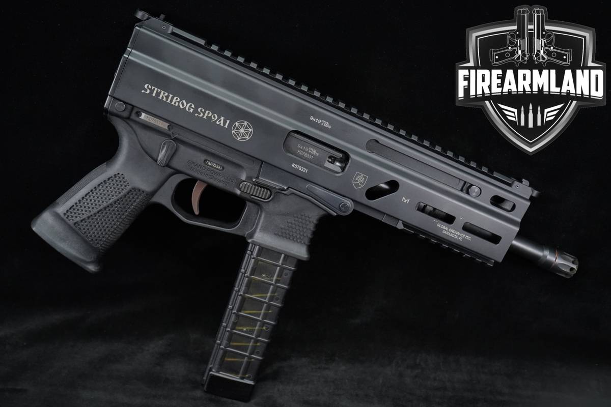 Grand Power Stribog SP9A1 9mm 8" SP-9 +6 MAGS & ORIG CASE
