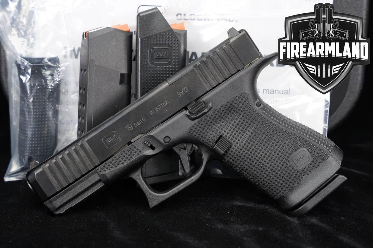 Glock 19 Gen6 Optic-Ready 9mm G19 Gen-6 +3 MAGS & ORIG CASE