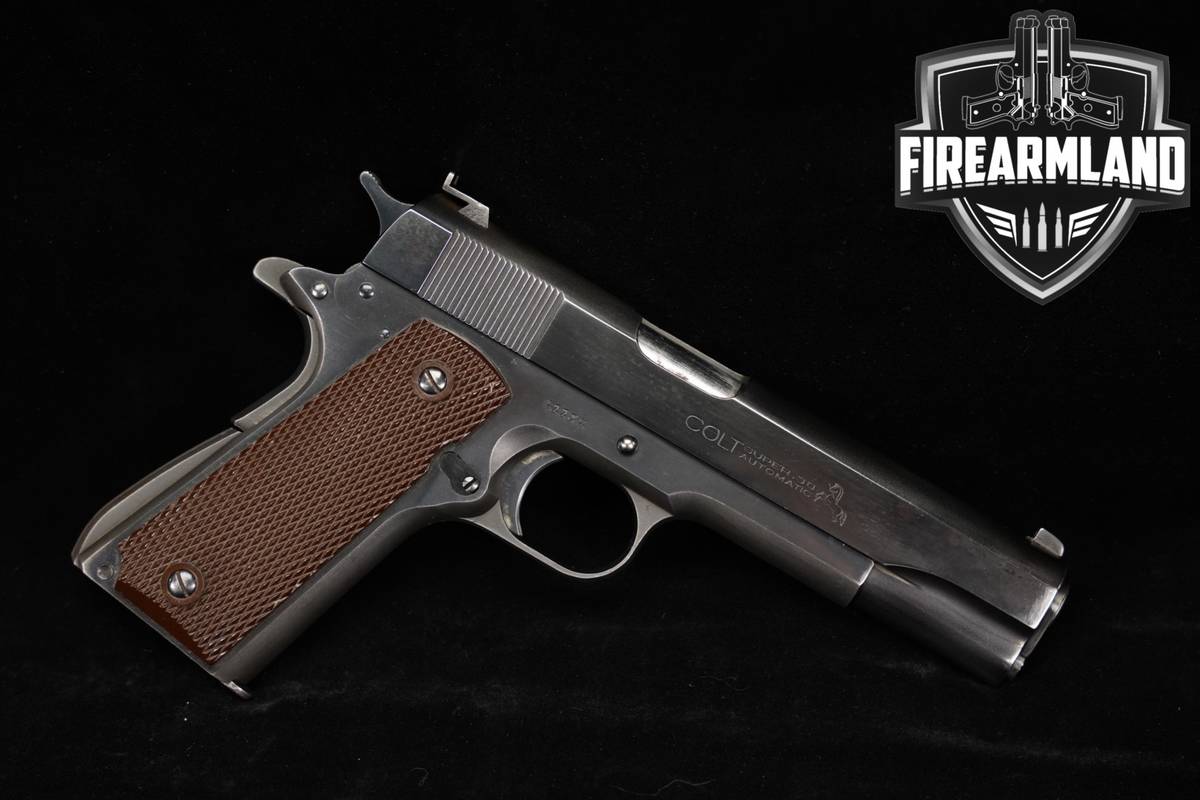 1947 Colt Government Model Super 38 Automatic 1911 5" Blued