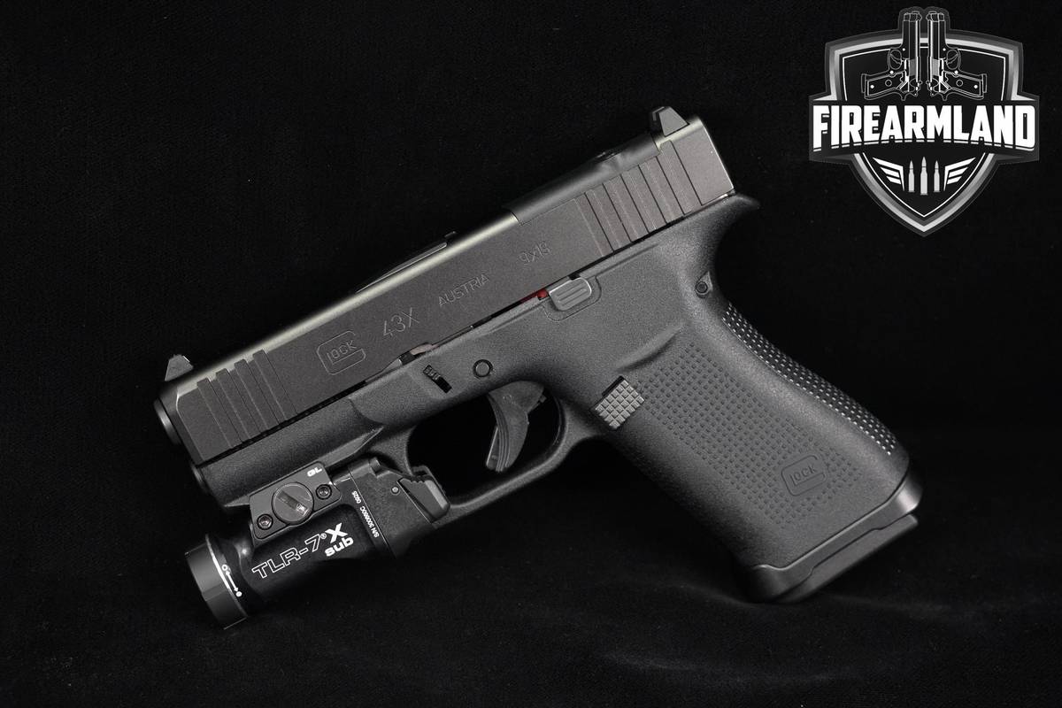 SLIMLINE Glock 43 G43X MOS 9mm 3.41" G43 X +4 MAGS & ORIG CASE