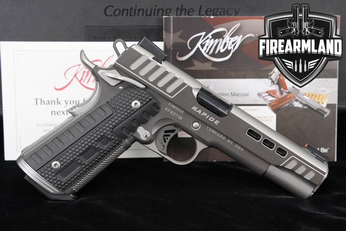 Kimber Rapide Black Ice 9mm 1911 5" Two-Tone DLC Match‑Grade +ORIG CASE