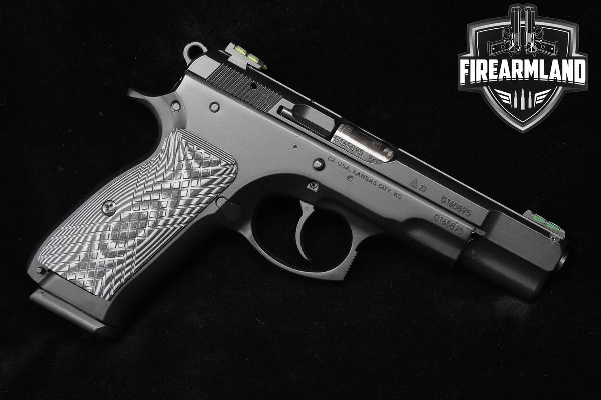 UPGRADES! CZ 75 B 9mm 4.7" CZ75-B CZ-75 CAJUN GUN WORKS SRT + ORIG CASE
