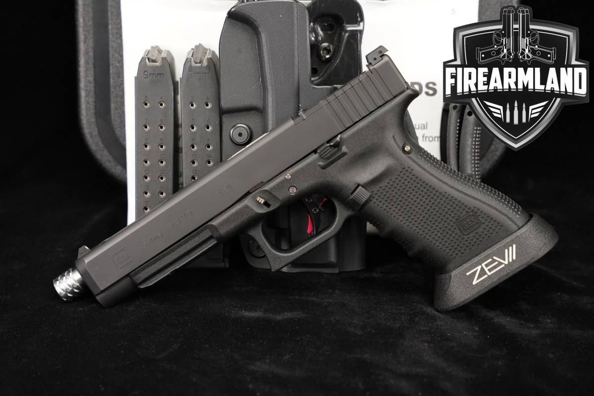 Glock 34 Gen4 MOS G34 Gen 4 9mm 5.8 ZEV THREADED BARREL +3 MAGS & HOLSTER