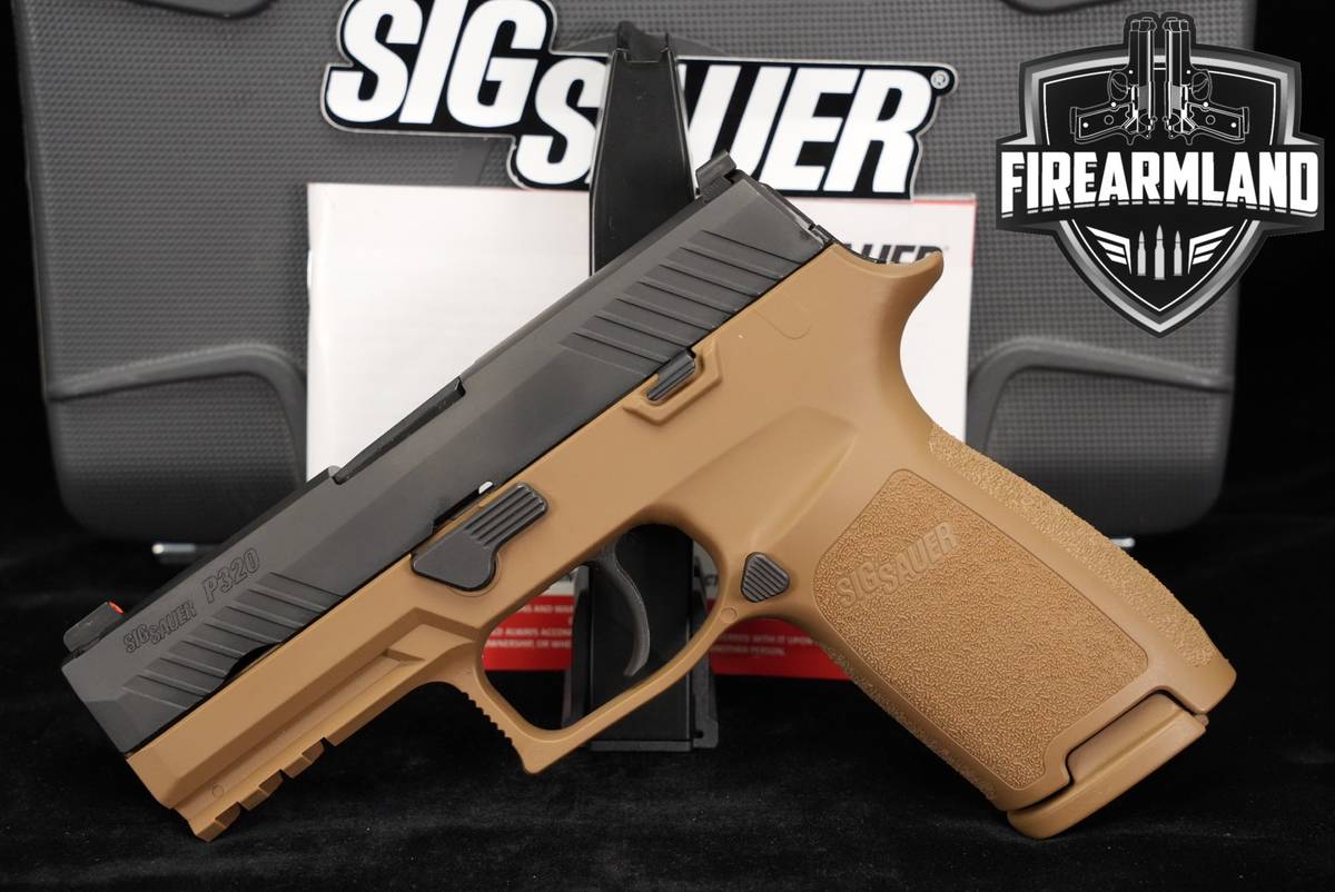 Sig Sauer P320 Compact 9mm Luger Two-Tone Black & FDE in Very Good Condition