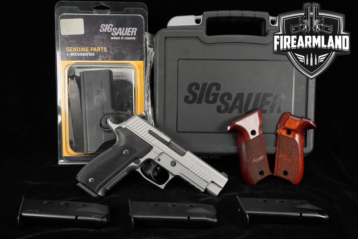 Sig Sauer P226 Elite Stainless 9mm 4.4" German P 226 +4 MAGS & ORIG CASE