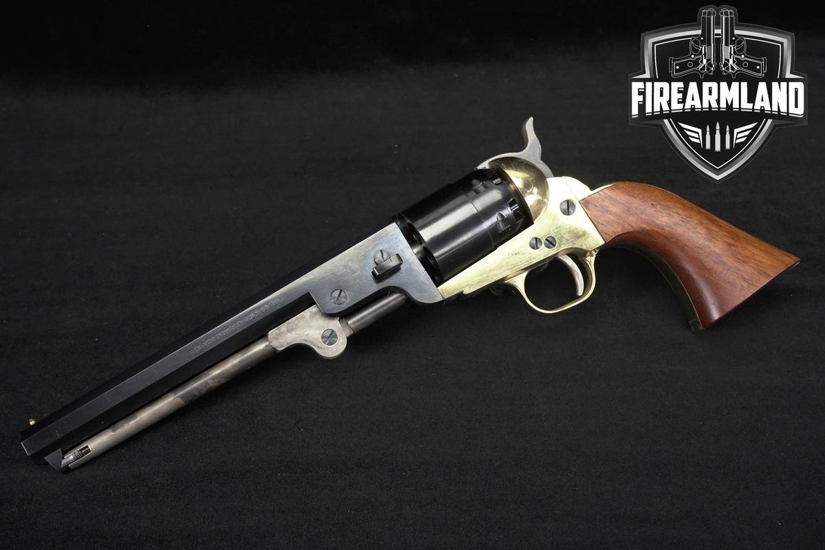 F.lli Pietta 1851 Reb Nord Navy 44 Cal 7.5" Blued & Brass Revolver +OG BOX