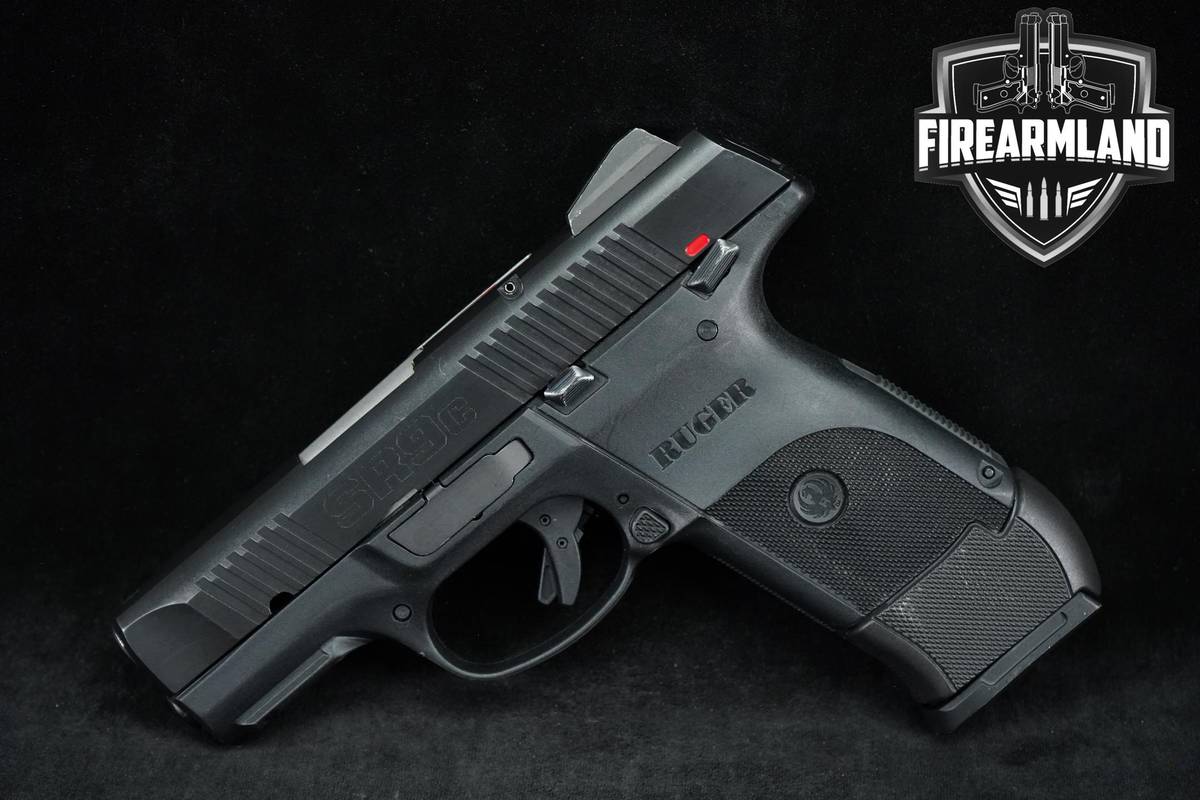 Ruger SR9c 9mm 3.4" Black SR9-C Compact Carry Pistol +2 MAGS & ORIG CASE