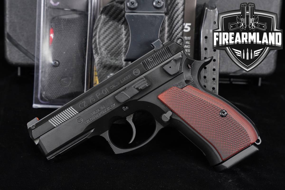 CZ 75 P-01 9mm 3.75" CZ75 P01 +2 MAGS, ORIG CASE, OG GRIPS