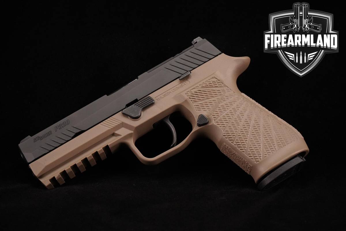 WILSON COMBAT Sig Sauer P320 Full Size 9mm 4.6" Black/Tan +ORIG CASE