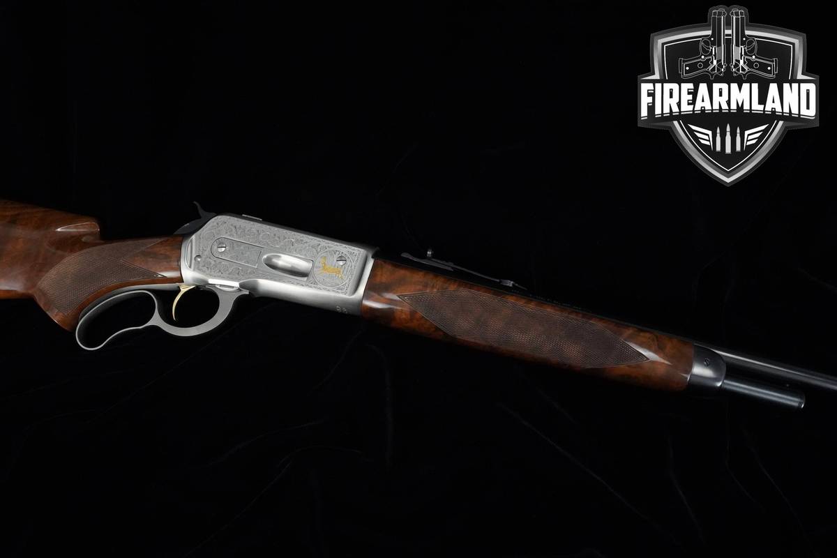 STUNNING 1987 Browning Model 71 High Grade 348 Win 24" Silver Browning 71