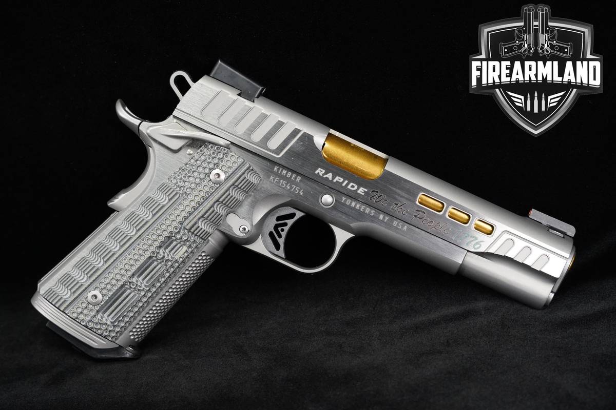 Kimber Rapide Dawn 9mm 1911 5" Stainless Gold TiN +JOHN WICK-STYLE CASE