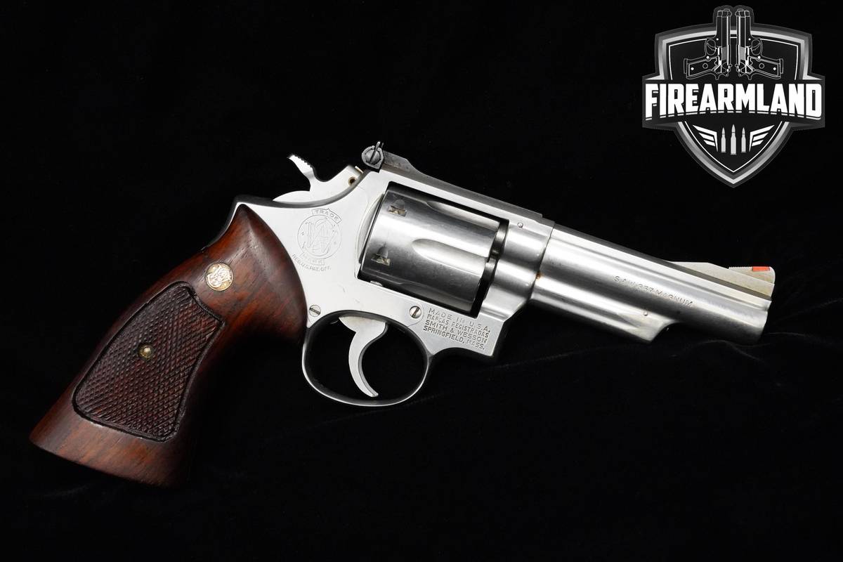 1975 Smith & Wesson (S&W) Model 66 357 Magnum 4" Stainless Steel S&W 66