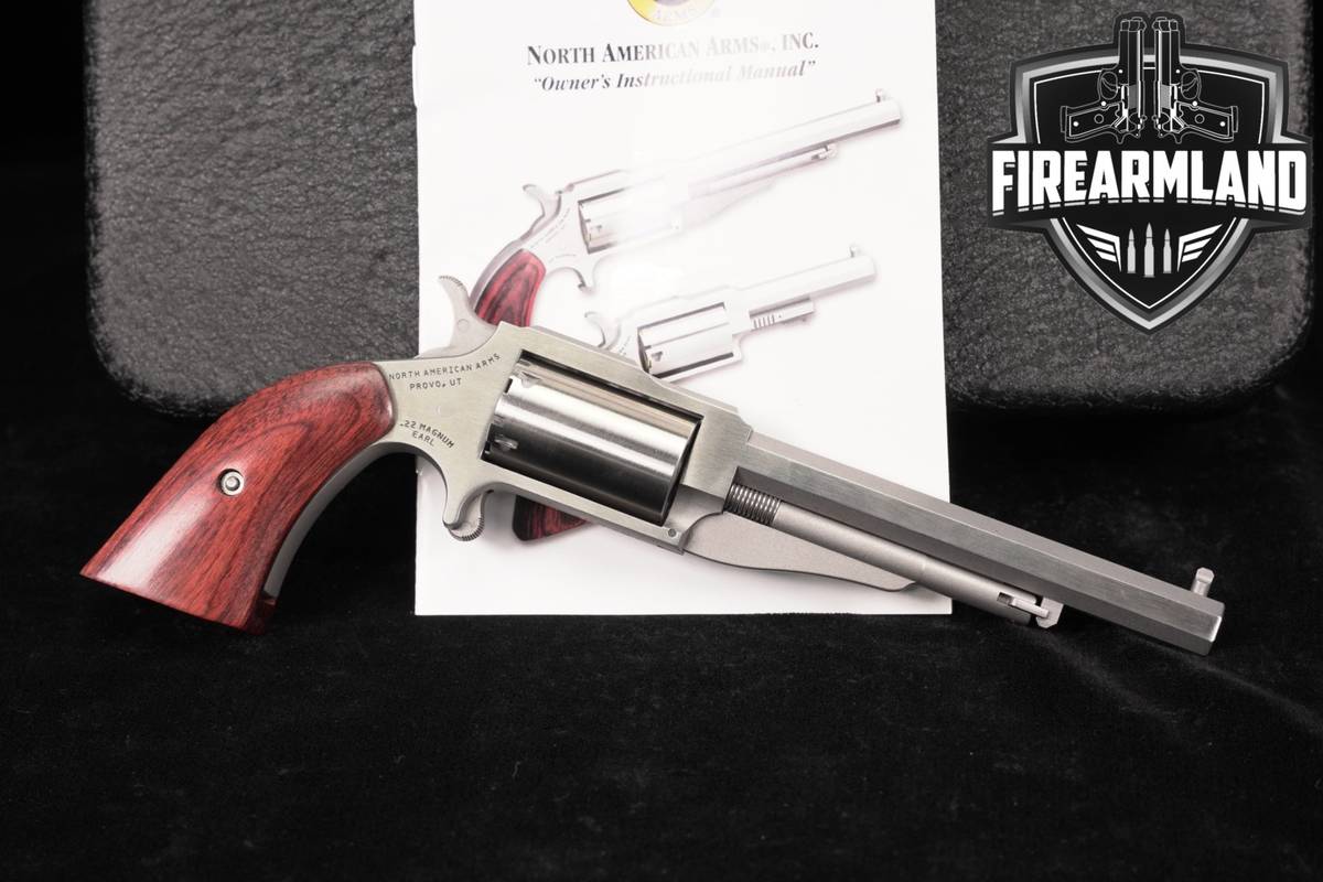 North American Arms NAA Earl 1860 Series 22 WMR 4" OCTAGON +ORIG CASE