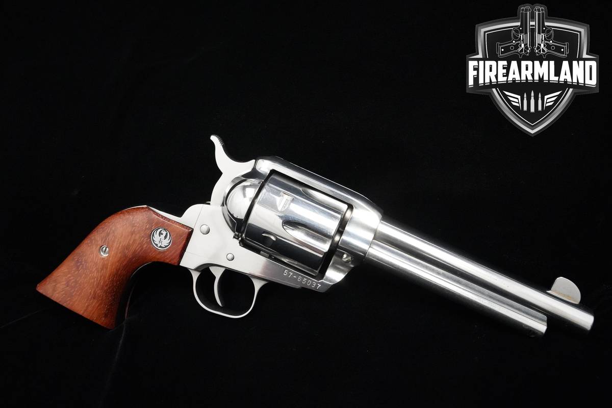 2000 Ruger Vaquero 45 Colt 5.5" SAO High Gloss Stainless Ruger +ORIG CASE