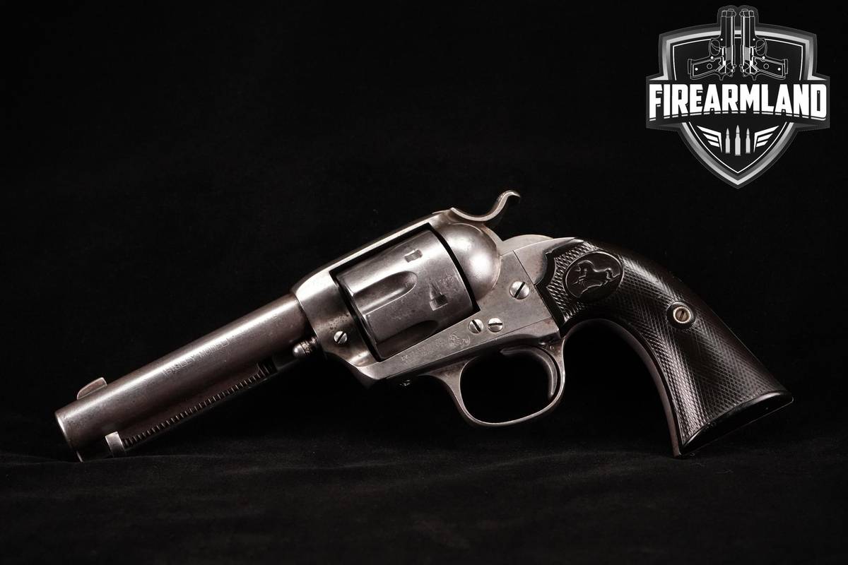 1907 Colt Bisley Single Action Army 32-30 WCF 4.7" Bare Metal Patina SAA