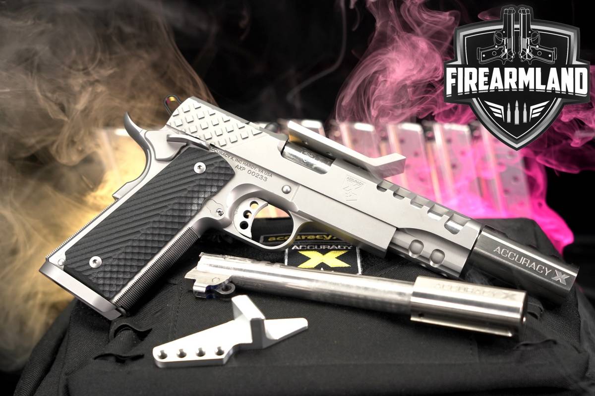 Accuracy X 1911 Government 9mm 5" Stainless +TEN MAGS, EXTRA BARREL, PARTS