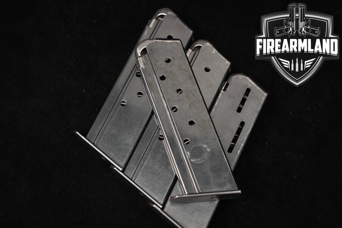 FOUR (4) Heckler & Koch H&K P9S 45ACP Magazines 7-Round .45 ACP P9-s Mags