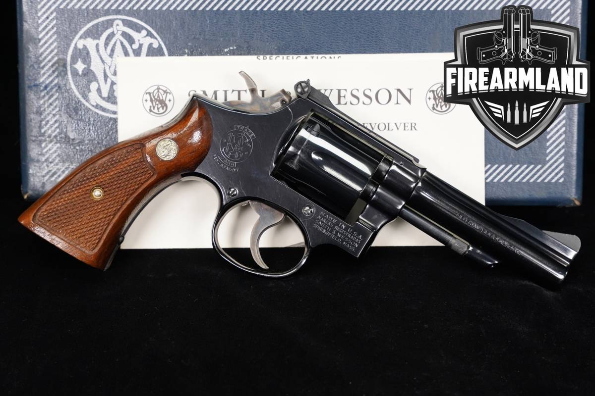 1977 Smith & Wesson Model 15-3 Combat Masterpiece K-38 Special S&W +OG CASE