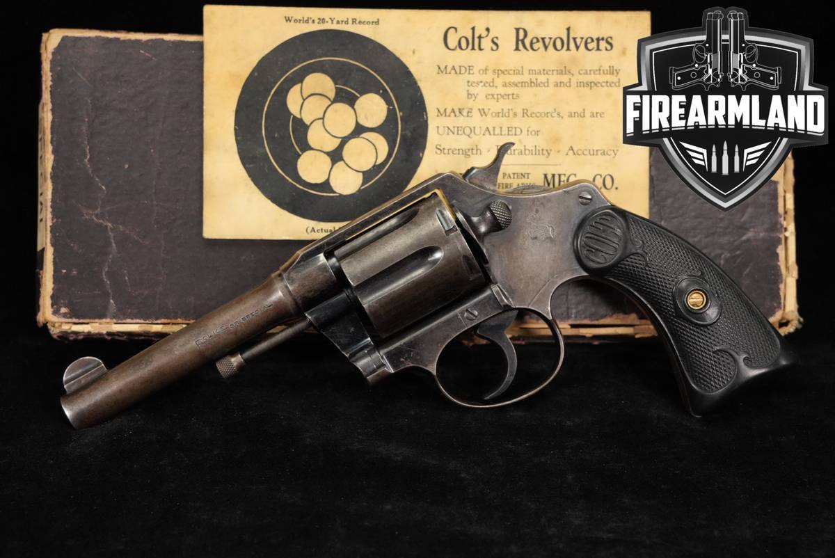 1920 Colt Police Positive Special First Issue NOPD Property-Marked 38 Spl
