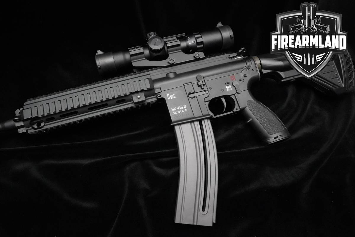 Heckler & Koch (H&K-HK) HK416D 22LR 16.1" AR-15 AR15 AR H&K-HK HK416D OPTIC