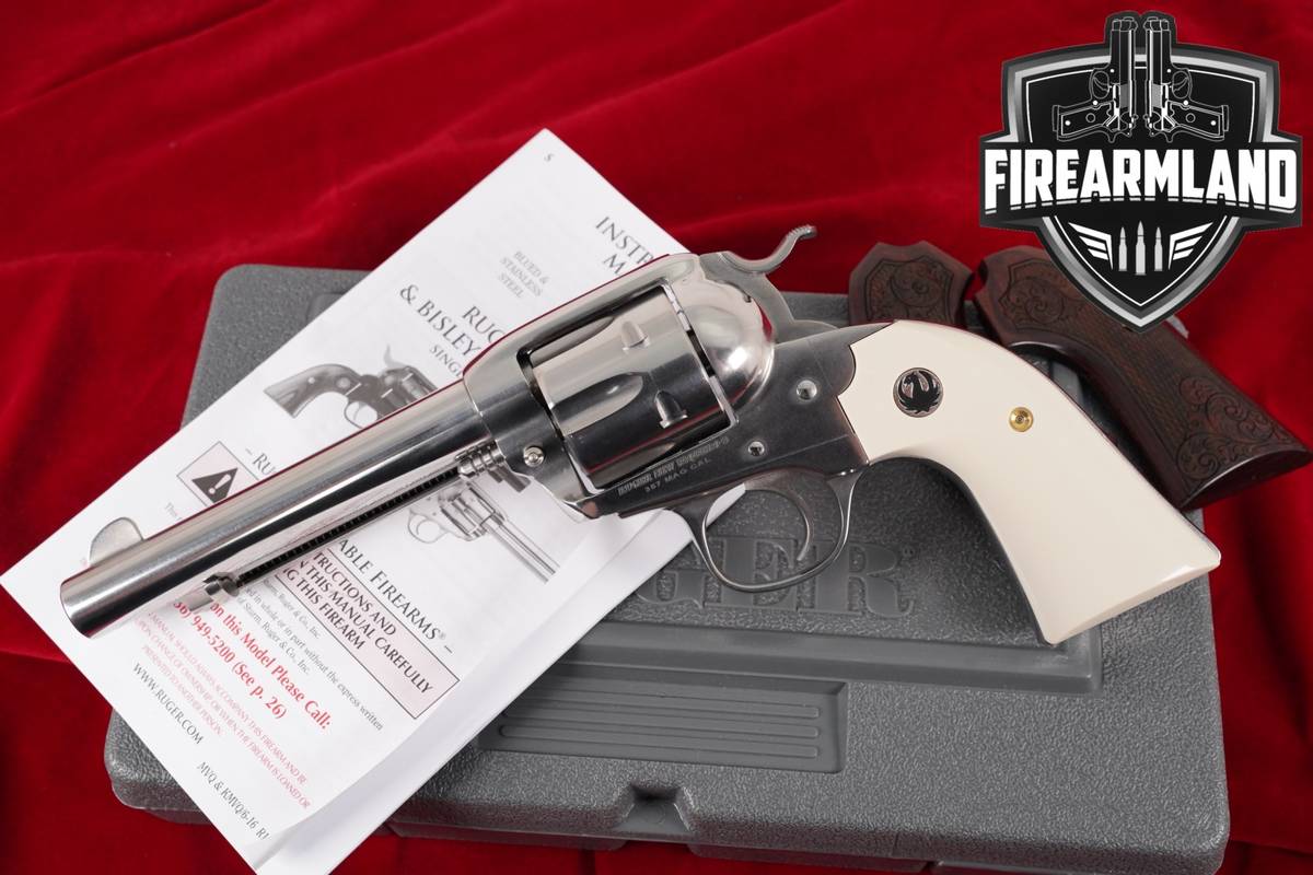 Ruger New Vaquero 357 Magnum 5.5" High-Gloss Stainless +ORIG CASE