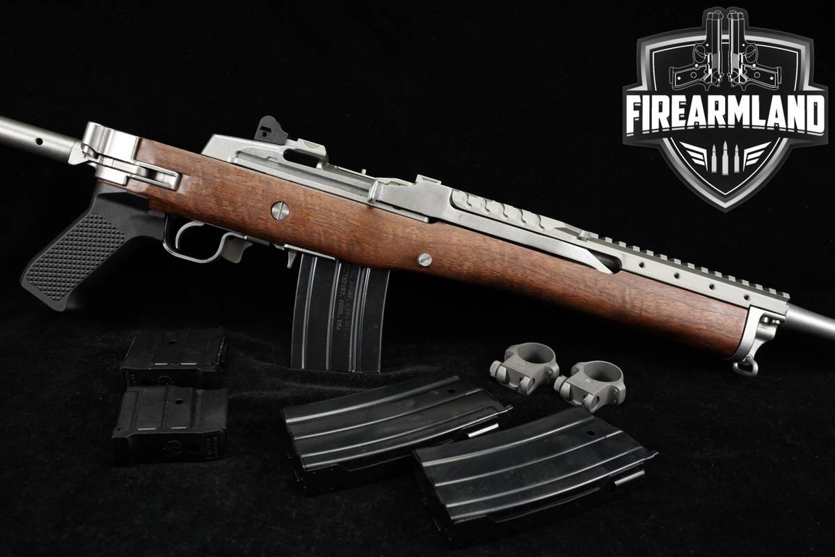 RARE Ruger Mini-14 580-Series 5.56 NATO 18.5" Stainless +5 MAGS, OG MOUNT