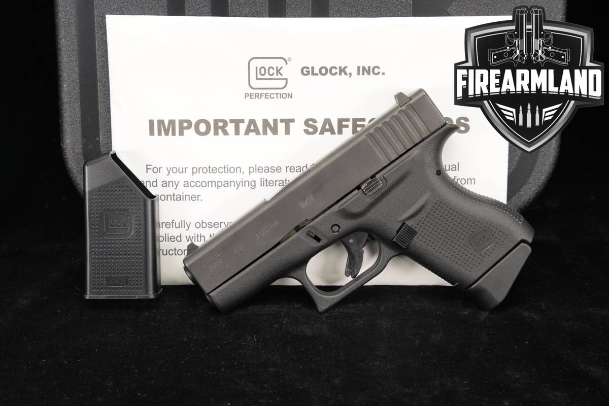 Glock 43 G43 Slimline 9mm 3.41 +ORIG CASE