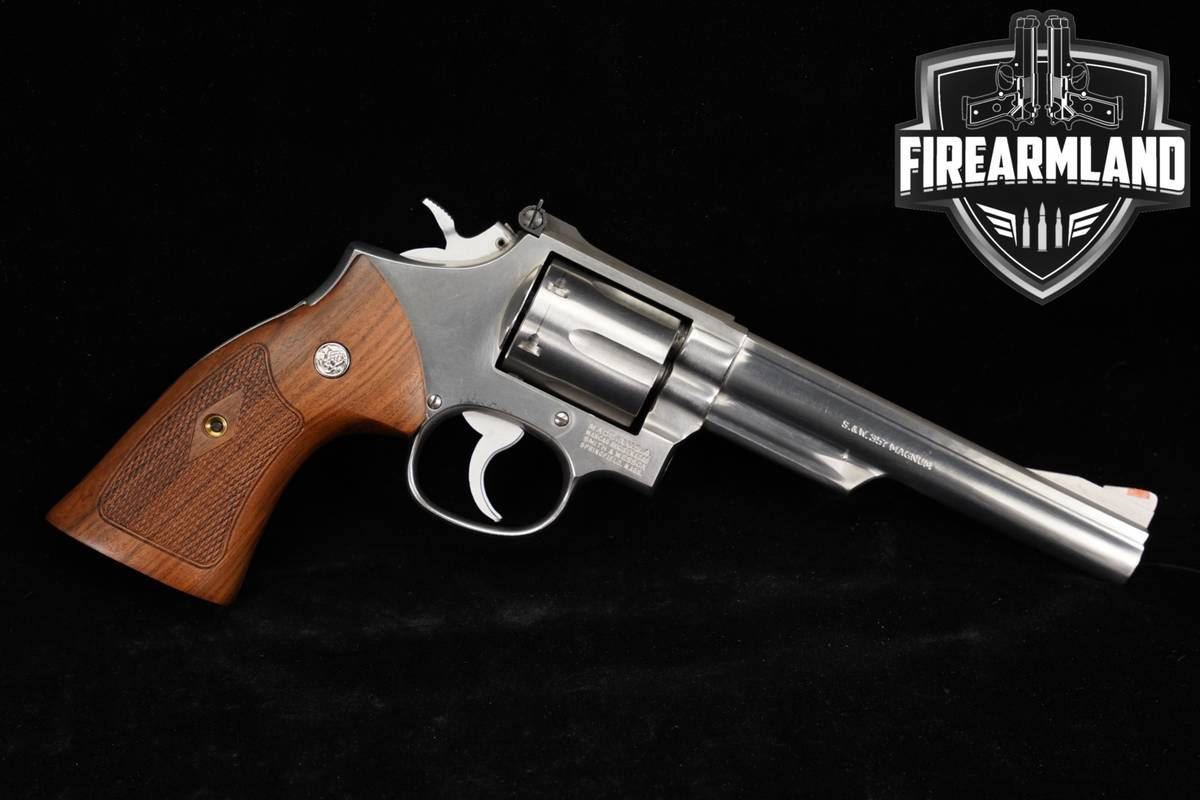 1981 Smith & Wesson Model 66-2 S&W 357 Magnum 6" Satin Stainless DA/SA