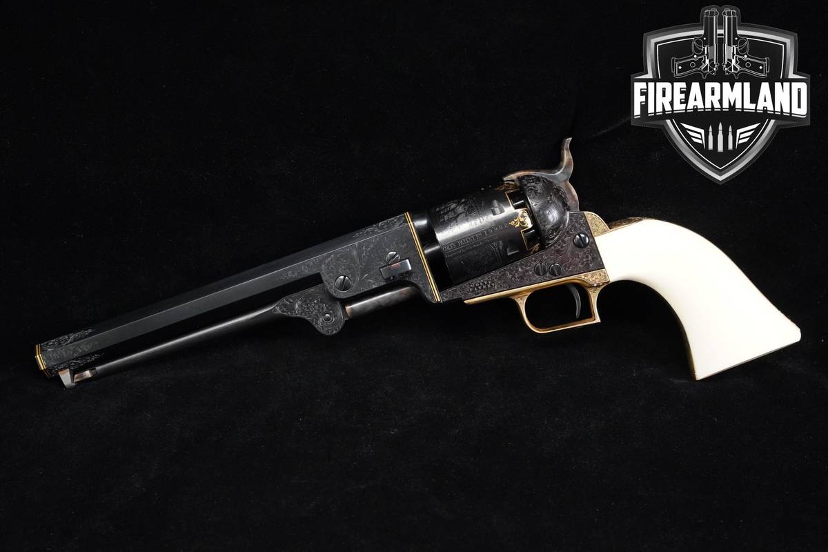 Sam Welch Engraved 1975 Colt Model 1851 Navy 2nd Gen .36-Caliber COLLECTOR