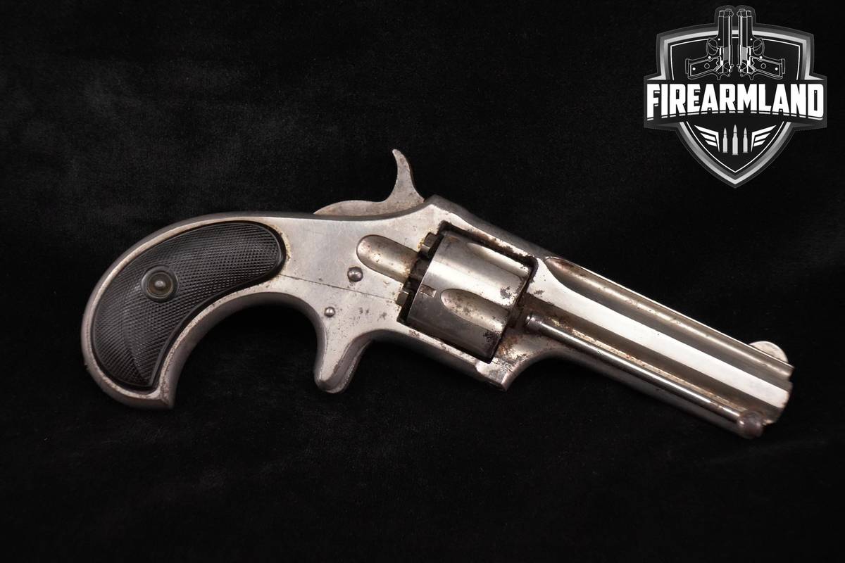 1877-1885 Remington-Smoot New Model Revolver No. 2 .30-Rimfire 2.75" Nickel