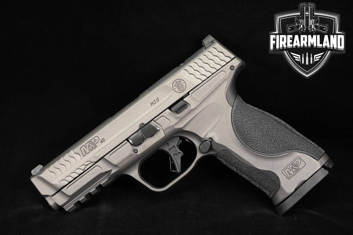 Smith & Wesson S&W M&P 40 M2.0 Metal NTS Optics-Cut 40S&W 4.25" Silver MAGS